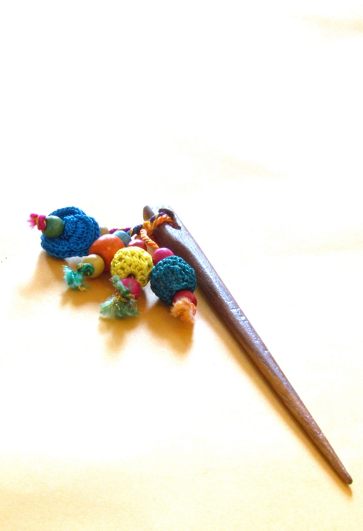 Blue Floral Crochet Hairpin 3